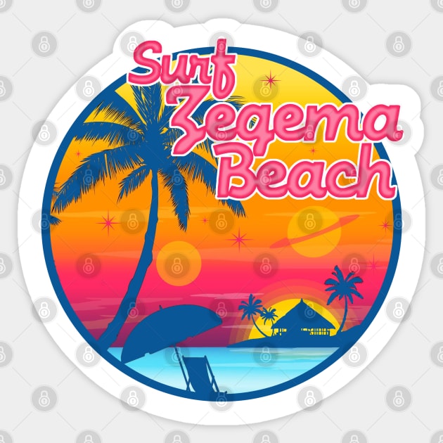 Starship Troopers Zegema Beach Sticker by PopCultureShirts